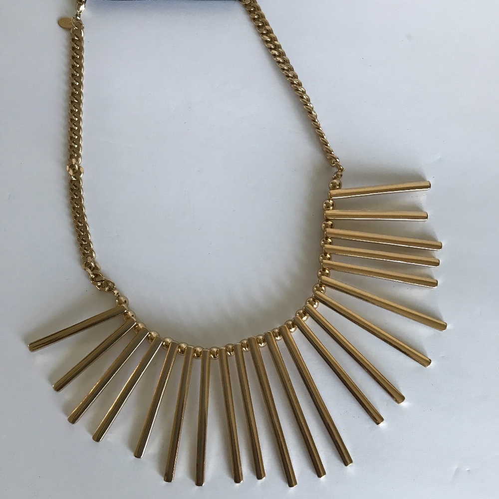 Express Gold Statement Necklace. 17” with 3”extender.